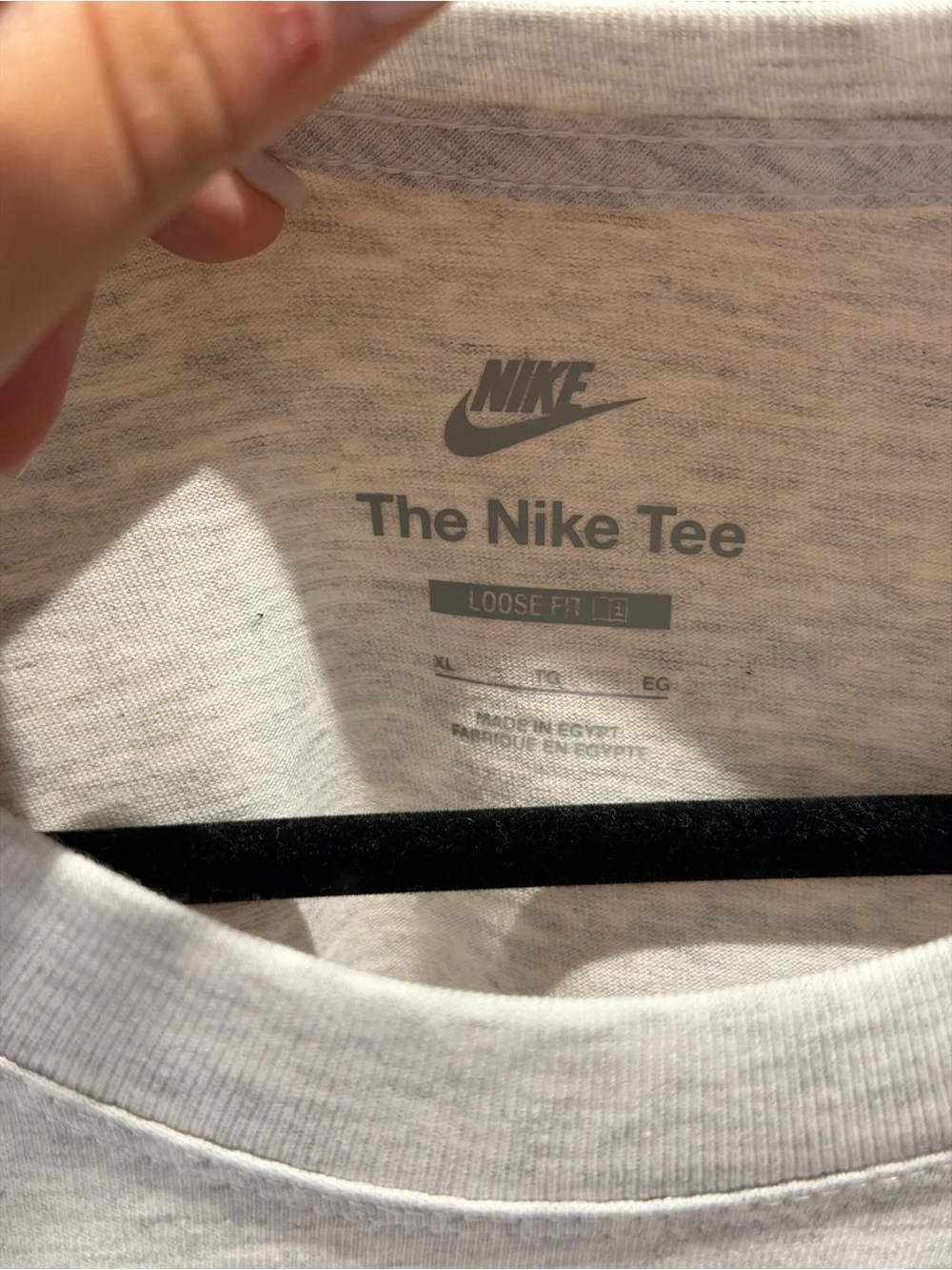 Nike Sportswear Graphic Tee with Navy Logo